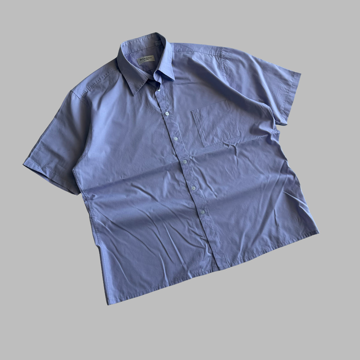 90s Yves Saint Laurent Short Sleeve Button Up Shirt - L