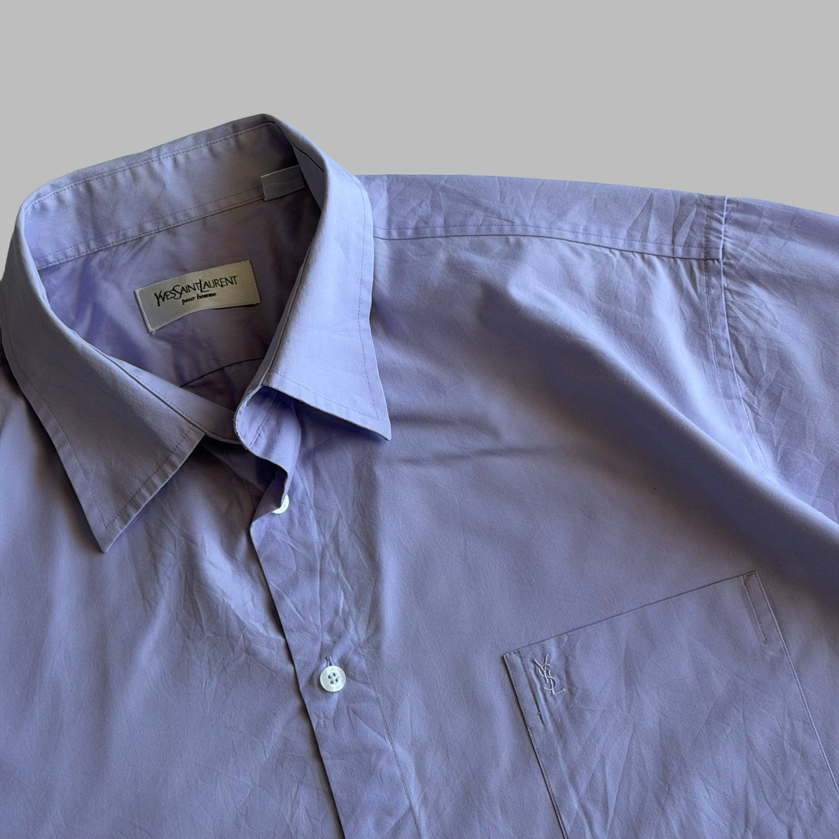 90s Yves Saint Laurent Short Sleeve Button Up Shirt - L