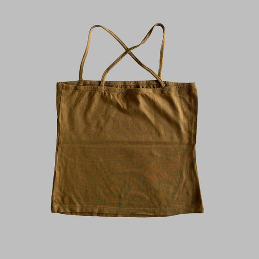 Y2K Adidas Spell Out Strappy Tank - S