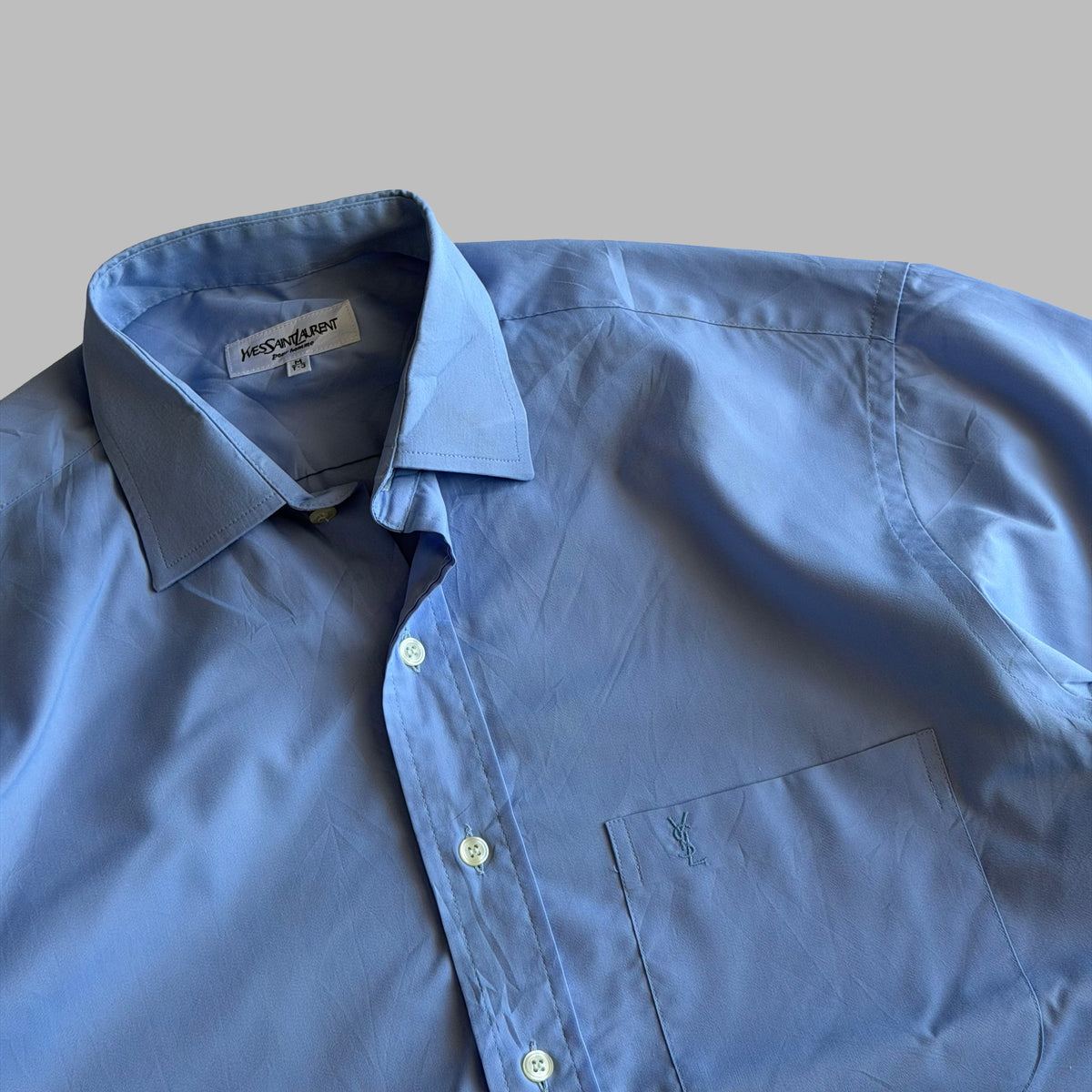 90s Yves Saint Laurent Short Sleeve Button Up Shirt - L