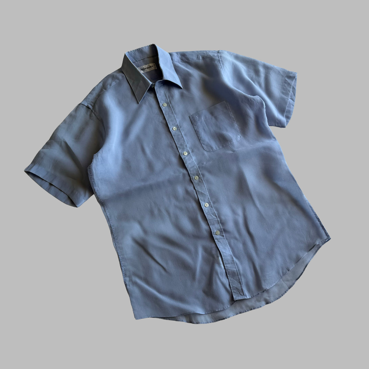 90s Yves Saint Laurent Lightweight Short Sleeve Button Up Shirt - S