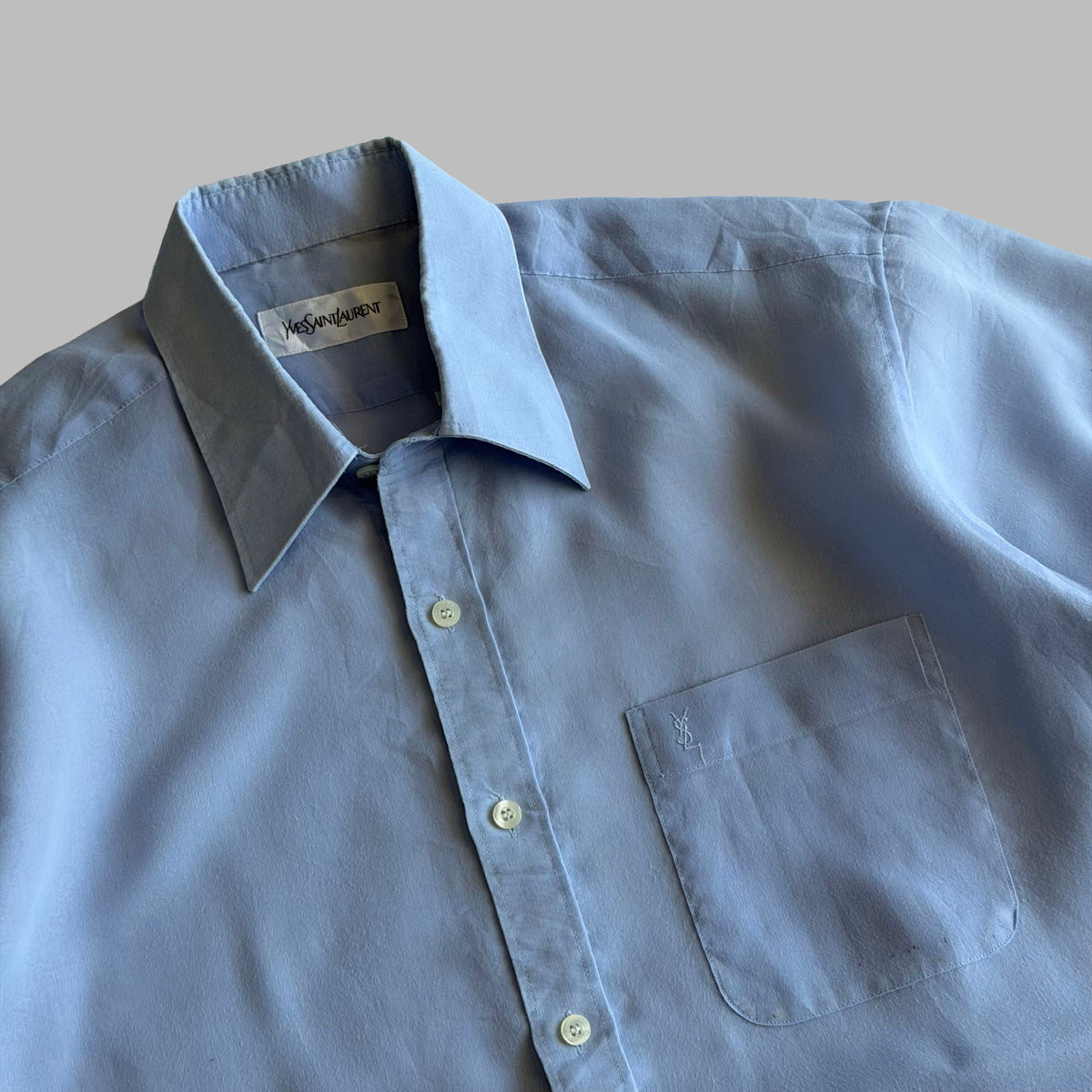 90s Yves Saint Laurent Lightweight Short Sleeve Button Up Shirt - S