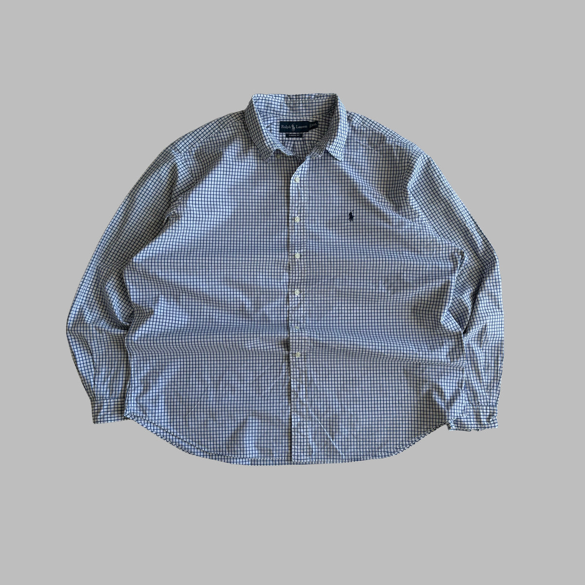 Y2K Polo Ralph Lauren Checkered Button Up Shirt - XXL