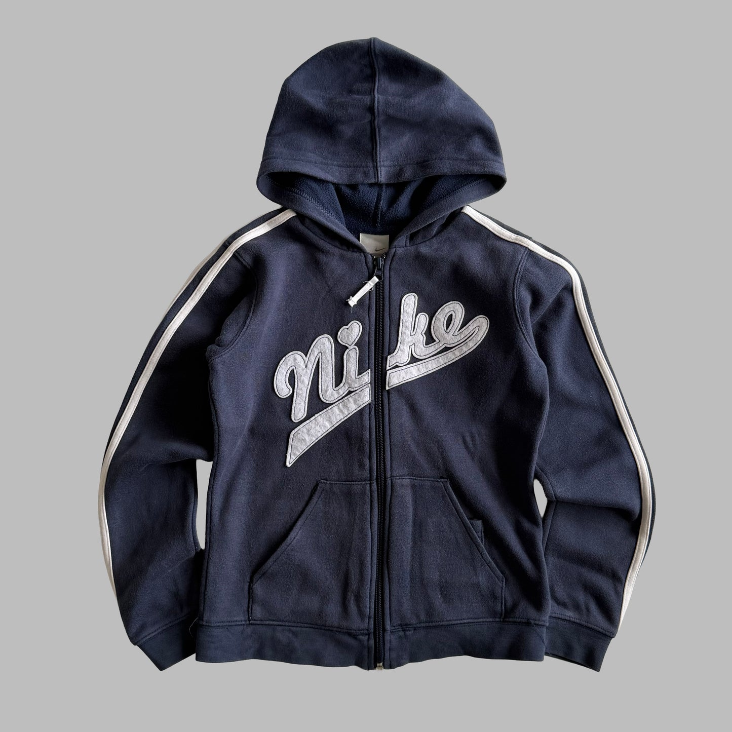 Y2K Nike Spell Out Full Zip Hoodie - XS
