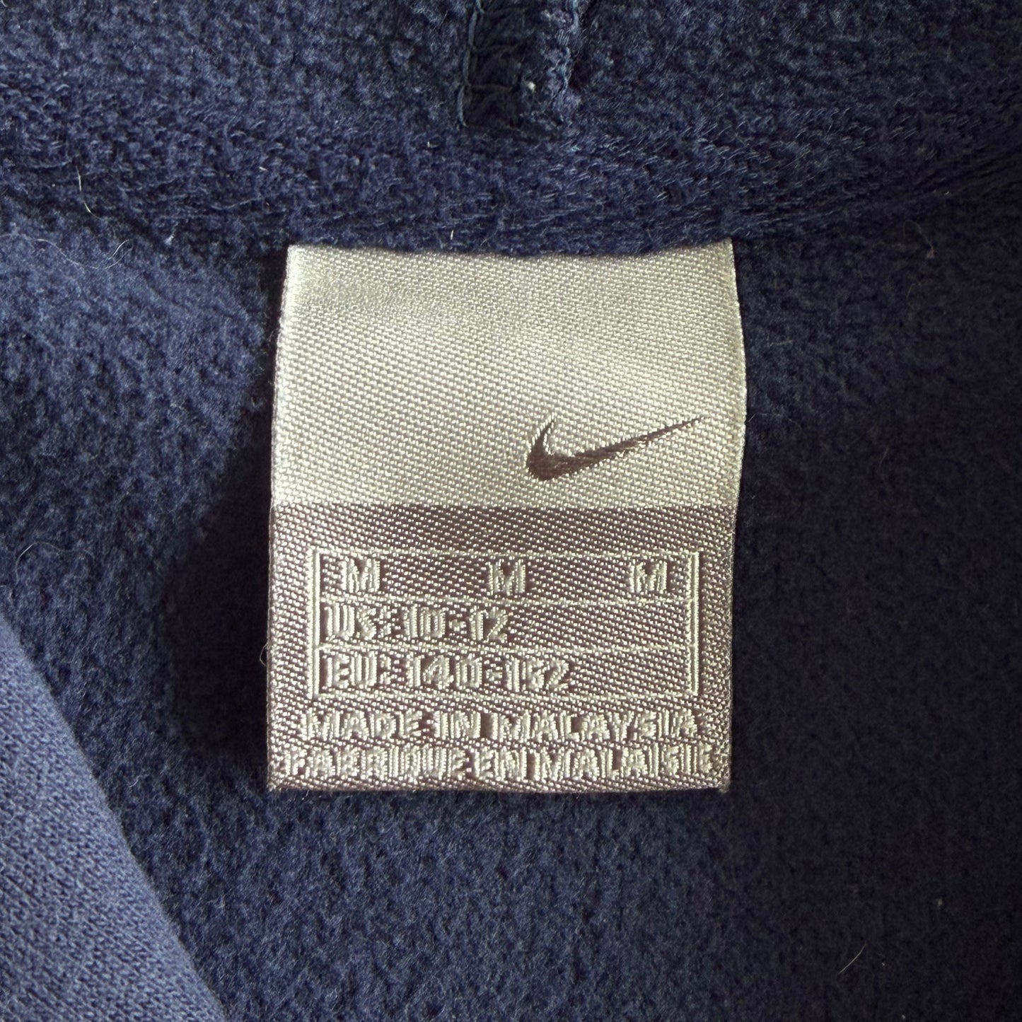 Y2K Nike Spell Out Full Zip Hoodie - XS