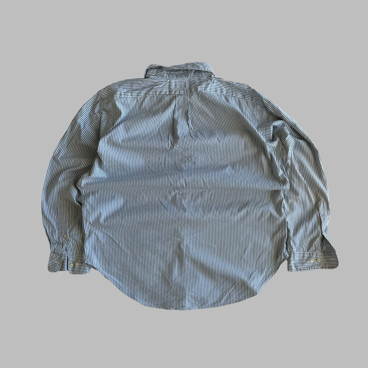 Y2K Polo Ralph Lauren Striped Button Up Shirt - L