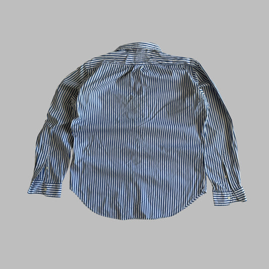 Y2K Polo Ralph Lauren Striped Button Up Shirt - M