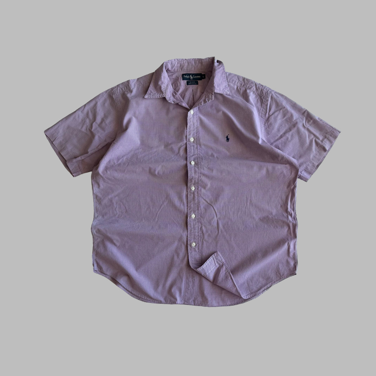 Y2K Ralph Lauren Checkered Button Up Shirt - L