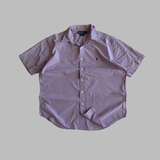 Y2K Ralph Lauren Checkered Button Up Shirt - L