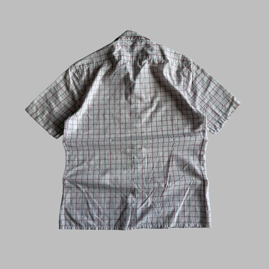 90s Yves Saint Laurent Checkered Short Sleeve Button Up Shirt - M