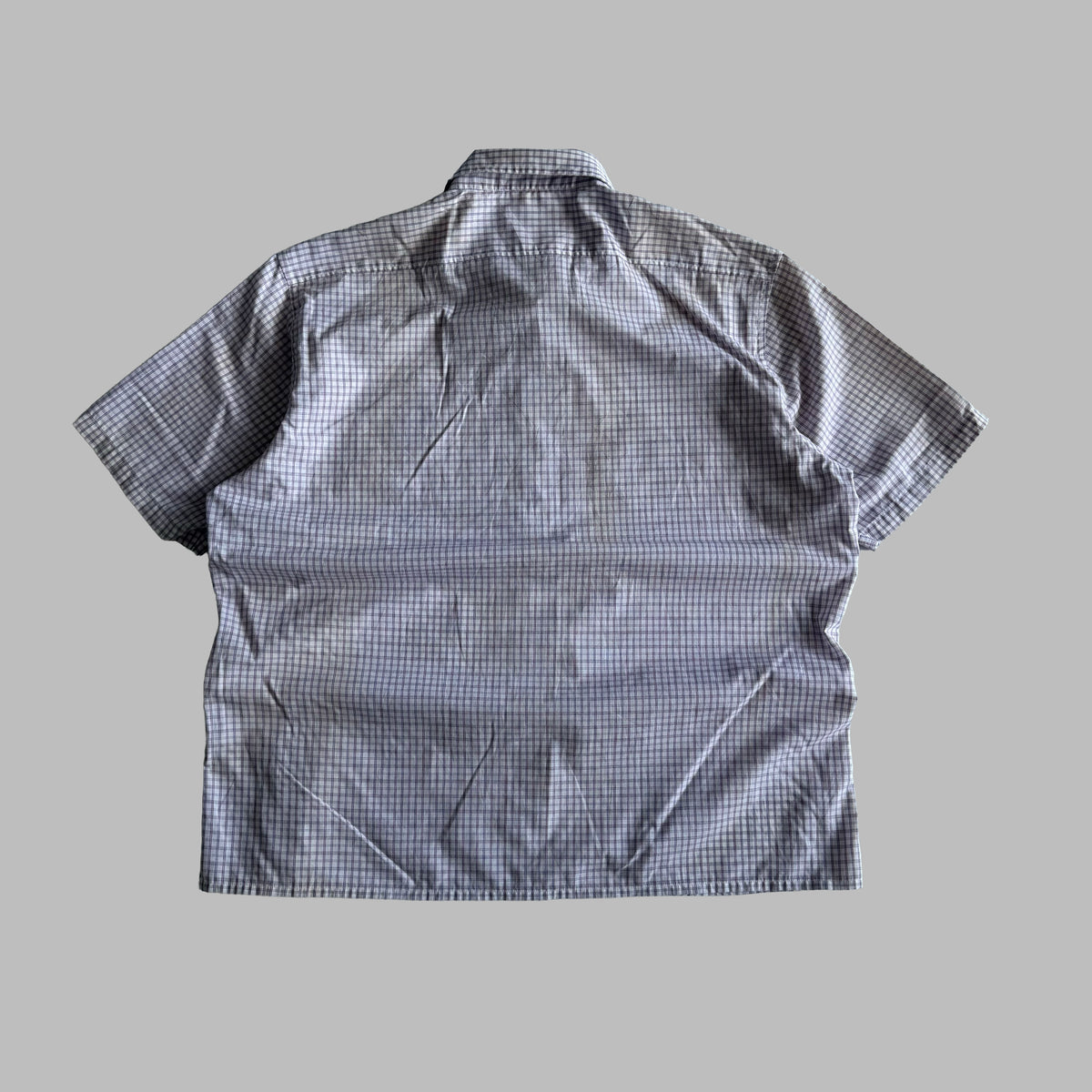 90s Yves Saint Laurent Checkered Short Sleeve Button Up Shirt - L