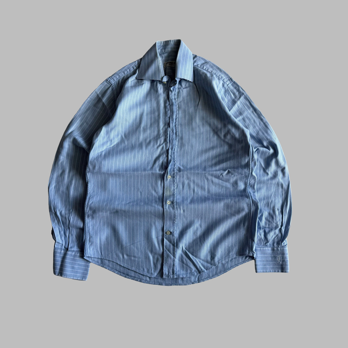90s Yves Saint Laurent Striped Button Up Shirt - S