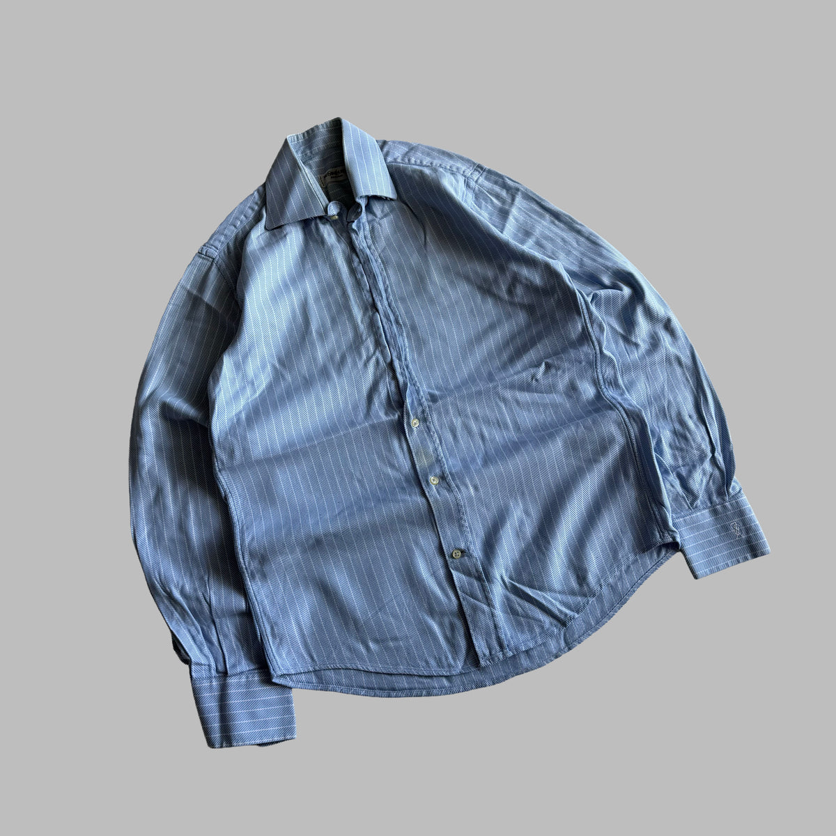 90s Yves Saint Laurent Striped Button Up Shirt - S