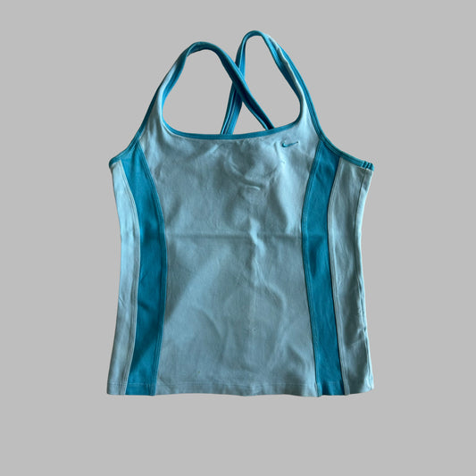 Y2K Nike Cross Back Activewear Top - M
