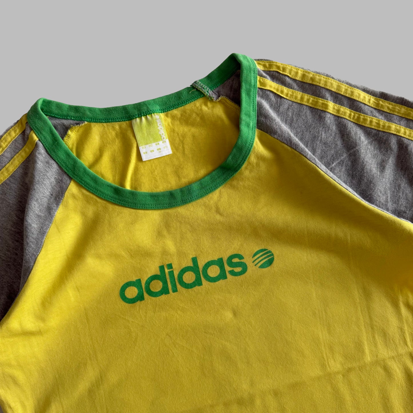 Y2K Adidas Ringer Baby Tee - M