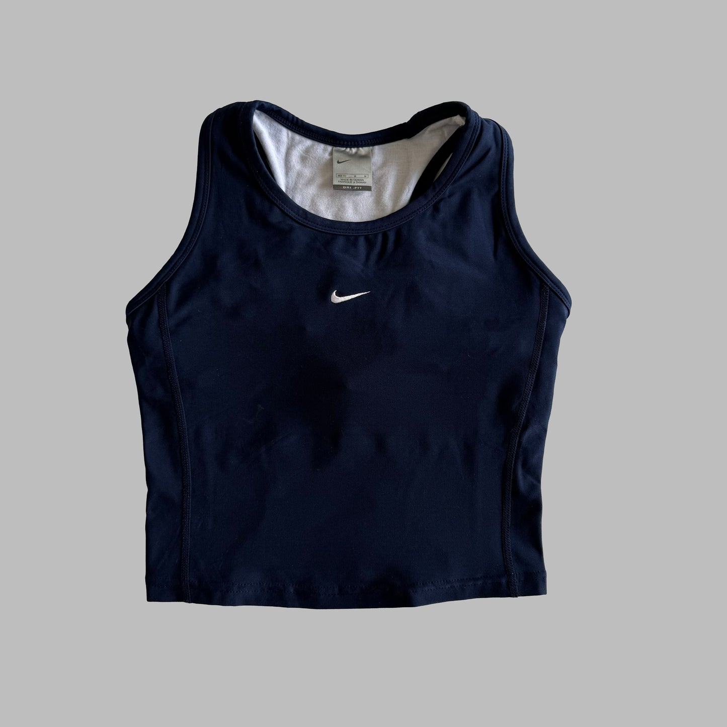 Y2K Nike Centre Swoosh Activewear Top - S/M
