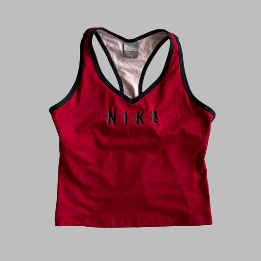 Y2K Nike Spell Out Activewear Tank - M/L
