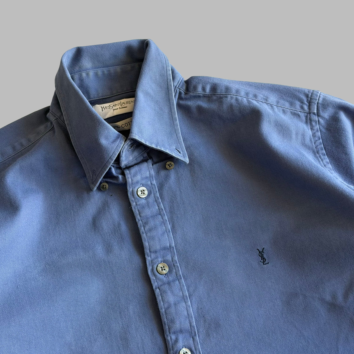 90s Yves Saint Laurent Heavyweight Button Up Shirt - M