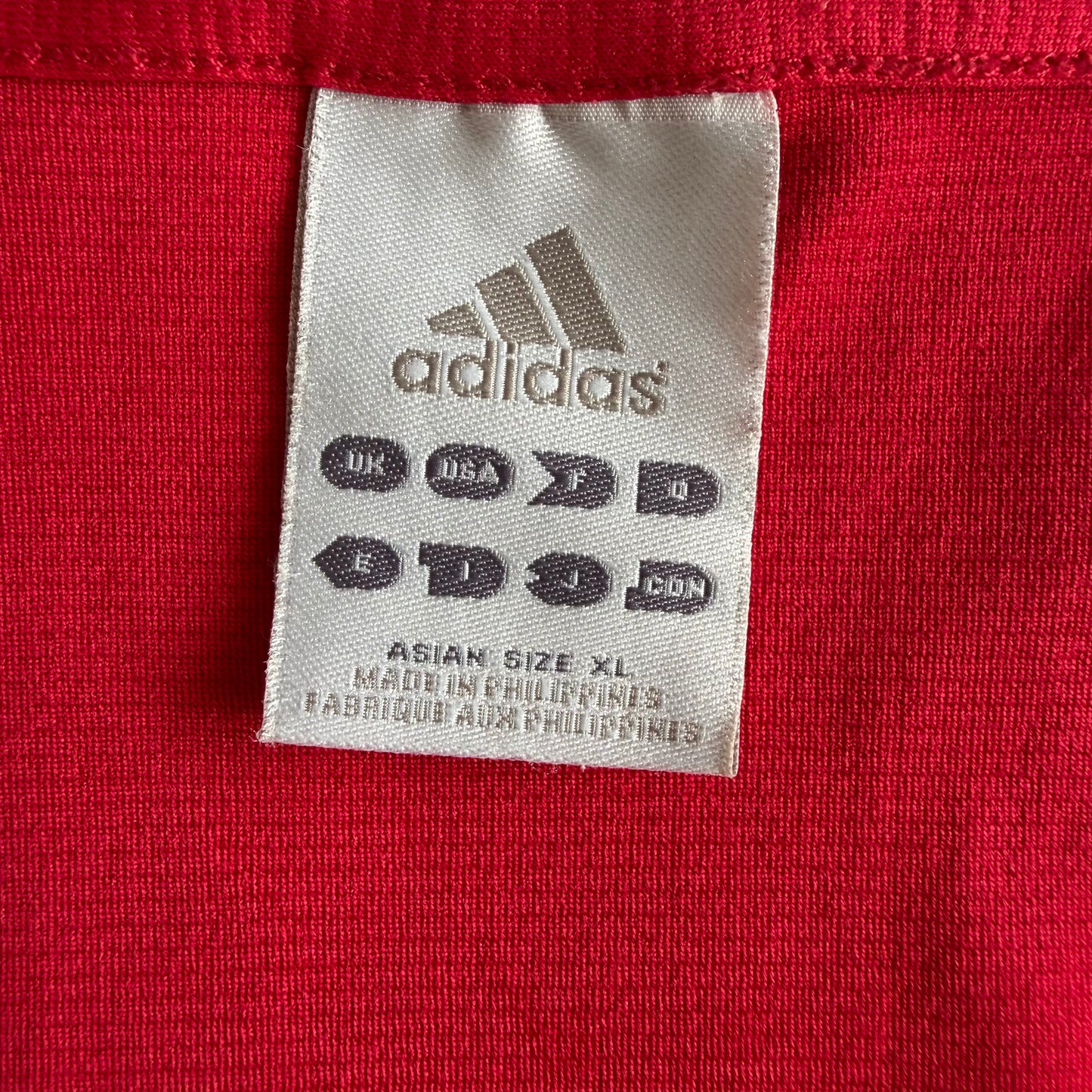 Y2K Adidas Striped V-Neck Activewear Tank - XL
