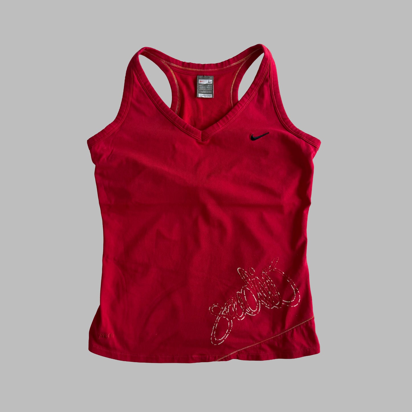 Y2K Nike Racerback Activewear Tank - L