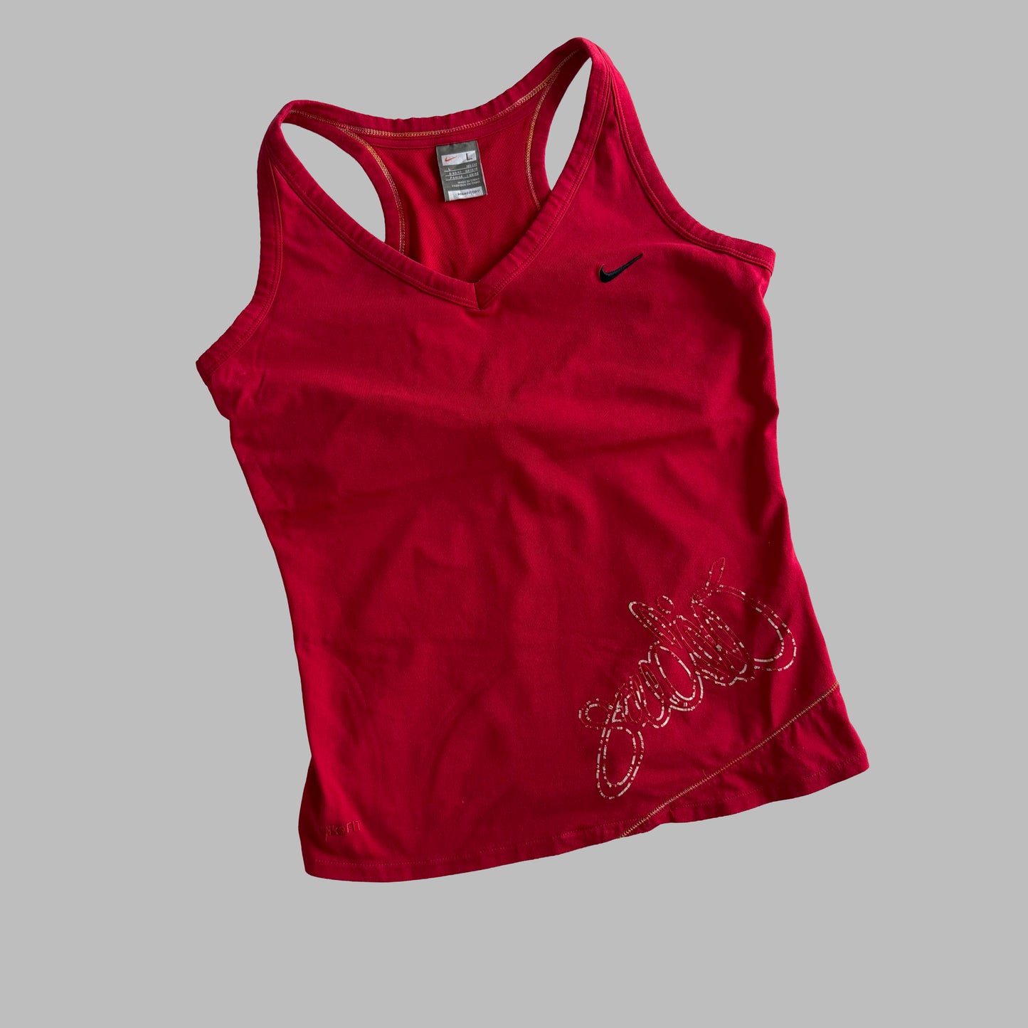Y2K Nike Racerback Activewear Tank - L