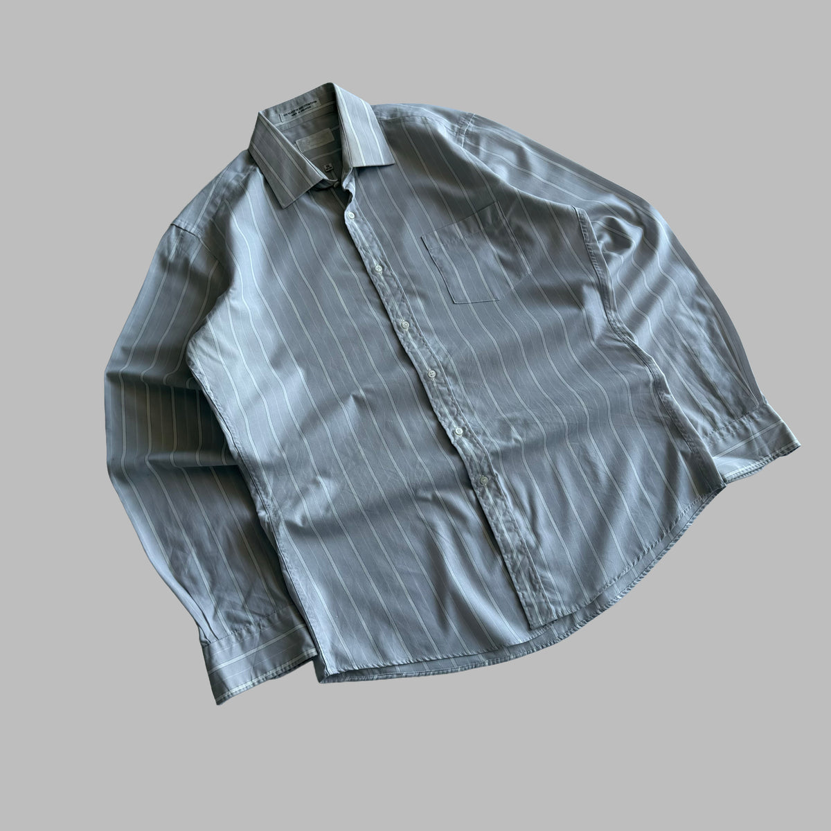 90s Yves Saint Laurent Striped Button Up Shirt - M