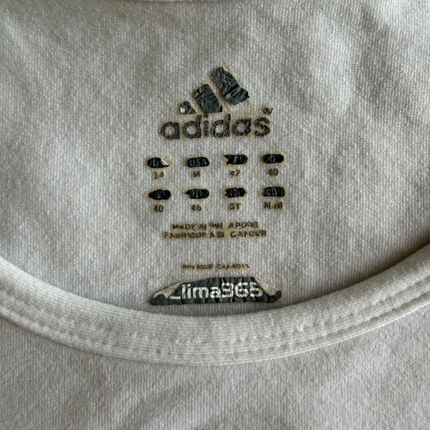 Y2K Adidas Striped Activewear Tank - M