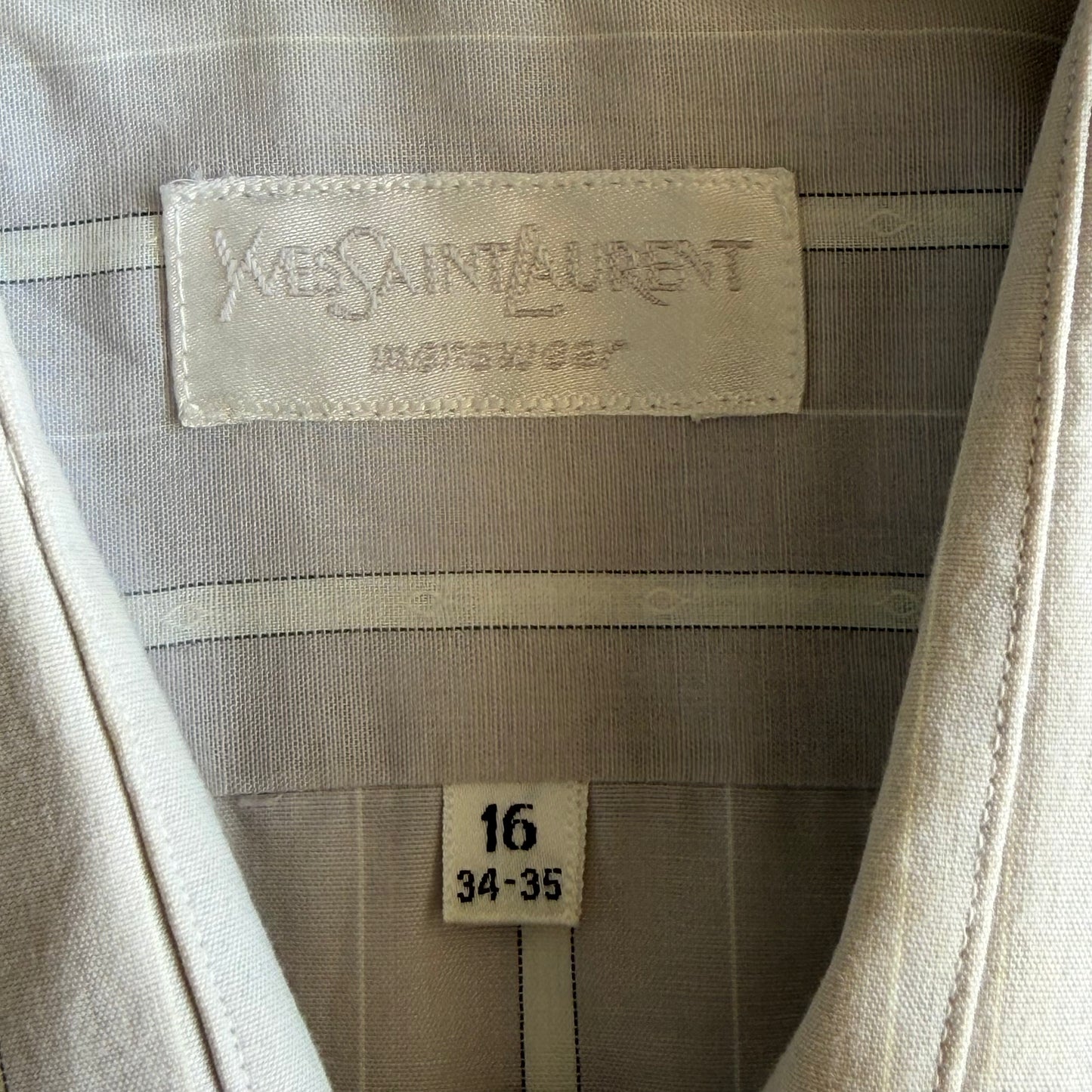 90s Yves Saint Laurent Striped Button Up Shirt - M