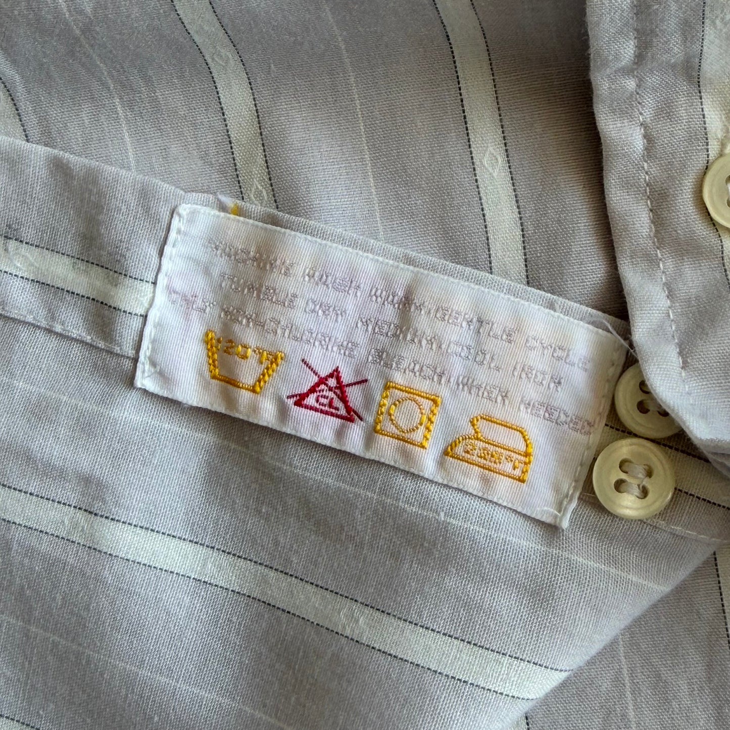 90s Yves Saint Laurent Striped Button Up Shirt - M