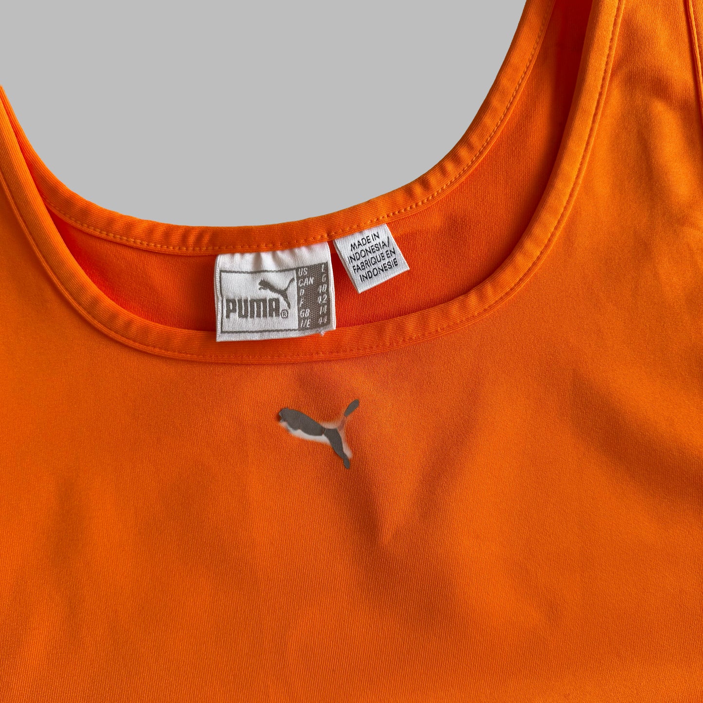 90s Puma Panelled Activewear Tank - L