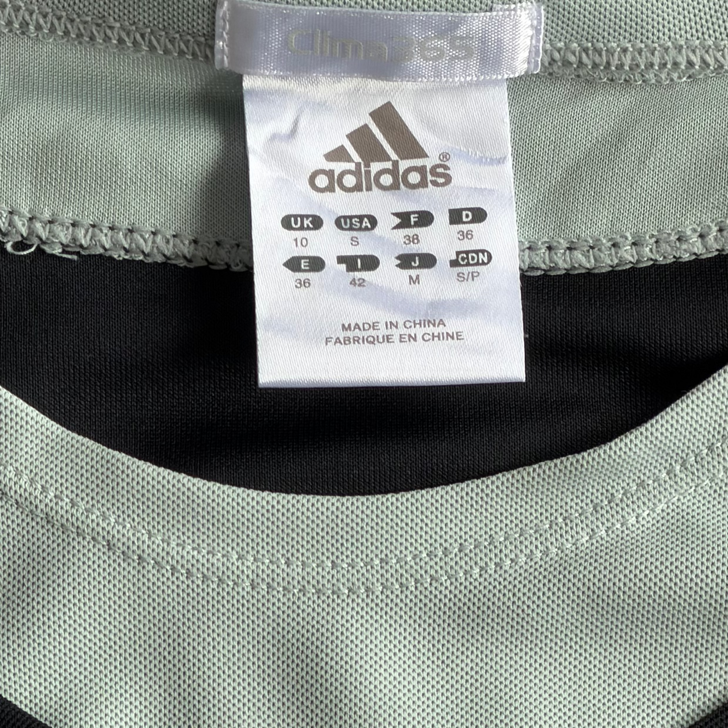 Y2K Adidas Contrast Trim Activewear Top - S/M
