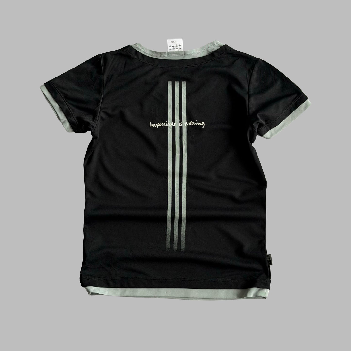 Y2K Adidas Contrast Trim Activewear Top - S/M