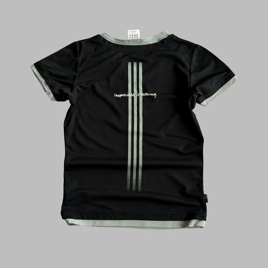 Y2K Adidas Contrast Trim Activewear Top - S/M