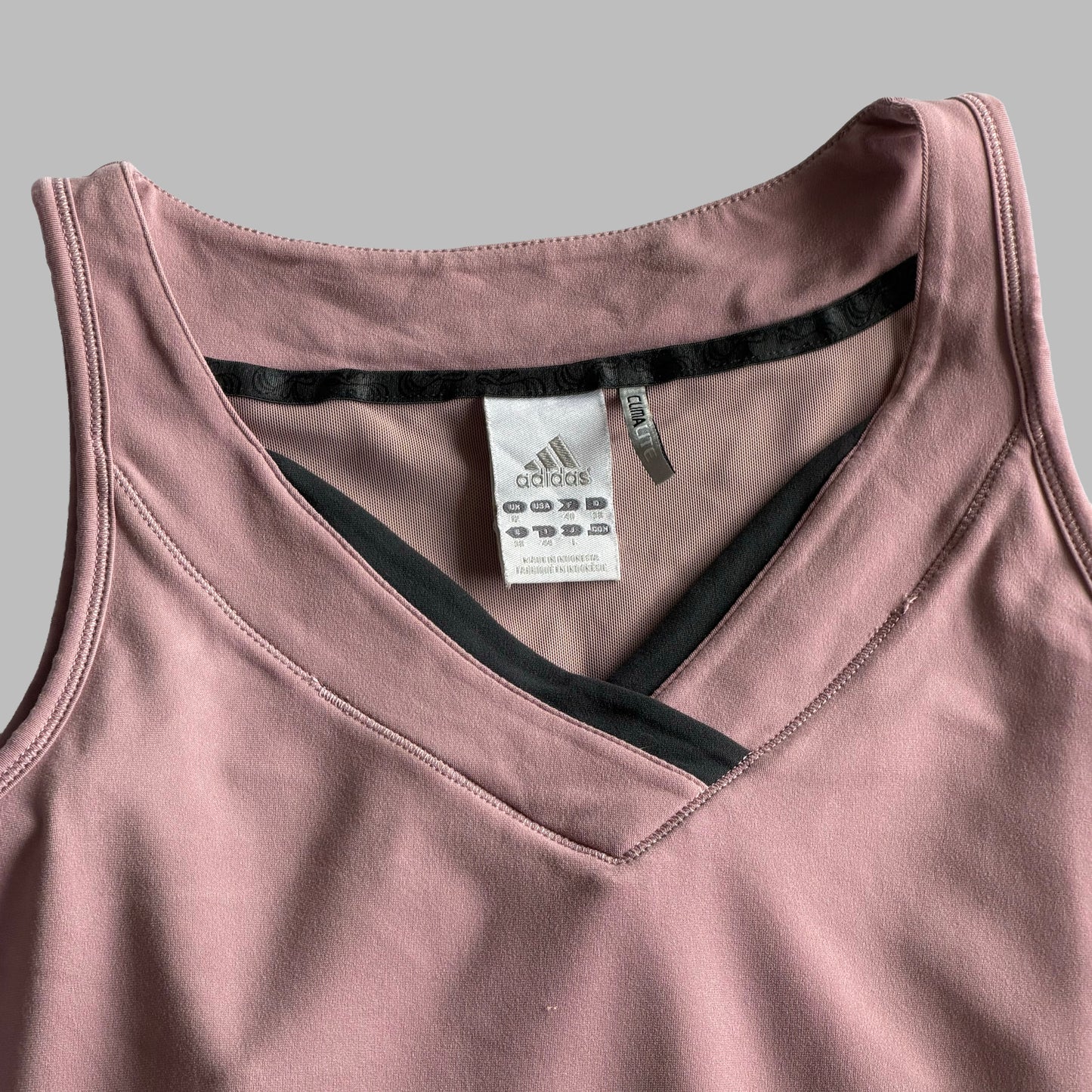 Y2K Adidas Cross Neck Activewear Top - L