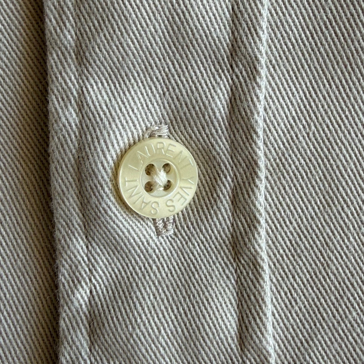 90s Yves Saint Laurent Heavyweight Button Up Shirt - M