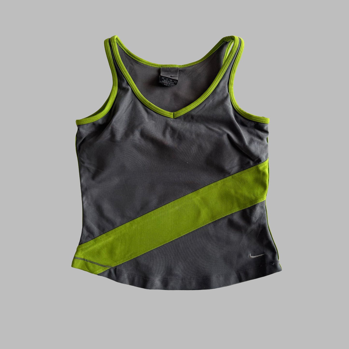 Y2K Nike Striped Activewear Top - XS/S