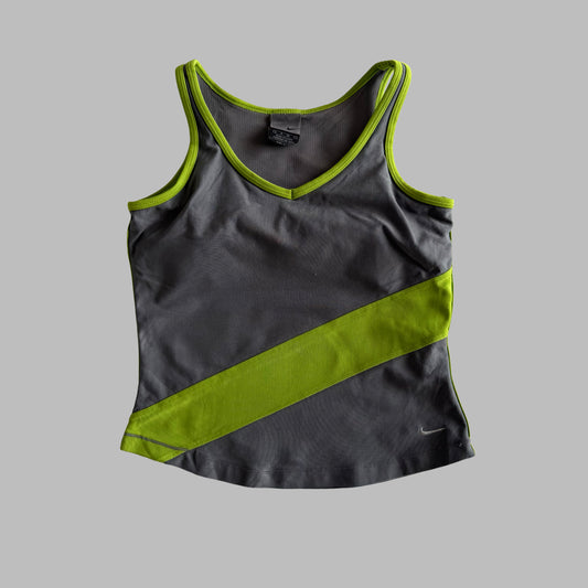 Y2K Nike Striped Activewear Top - XS/S