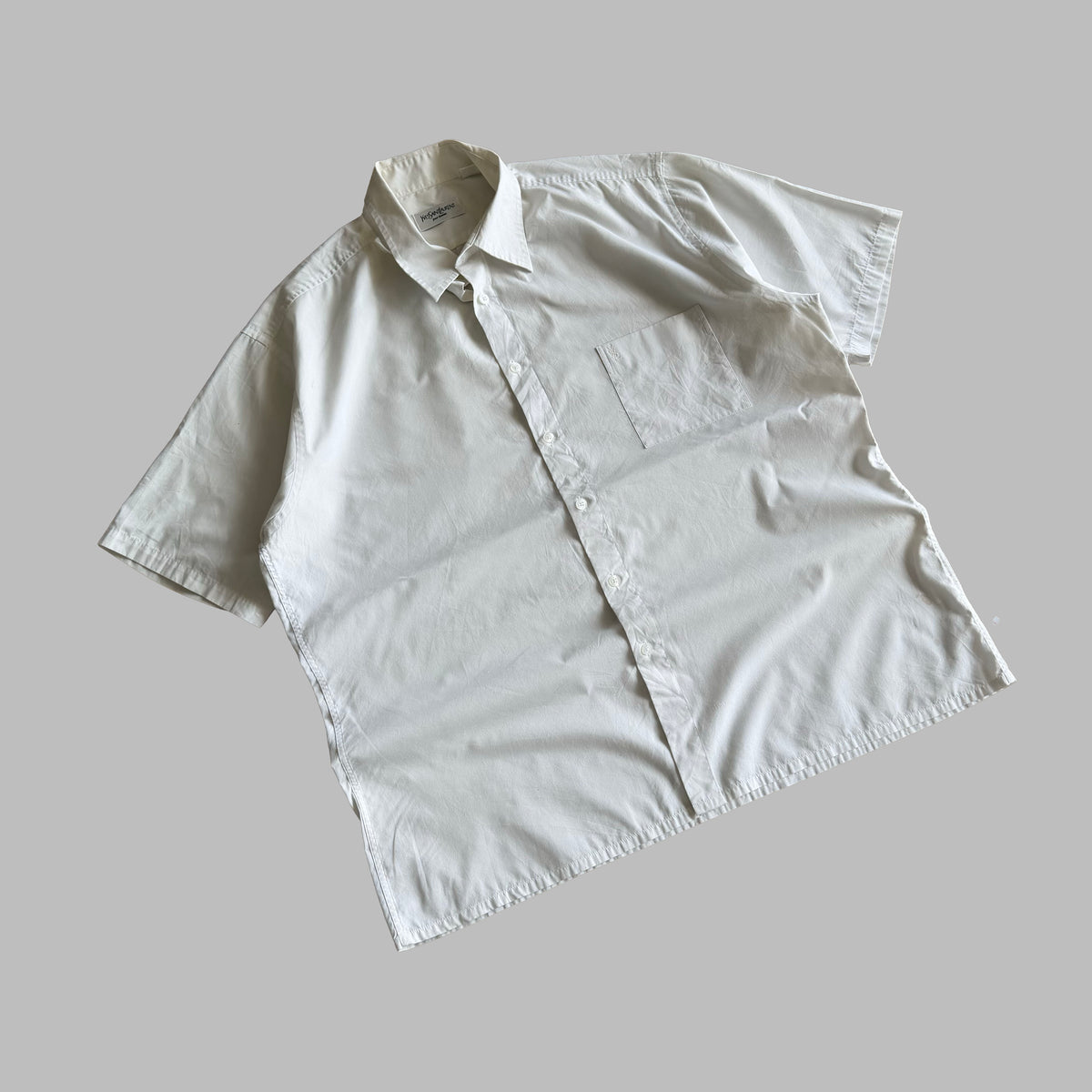 90s Yves Saint Laurent Lightweight Short Sleeve Button Up Shirt - L
