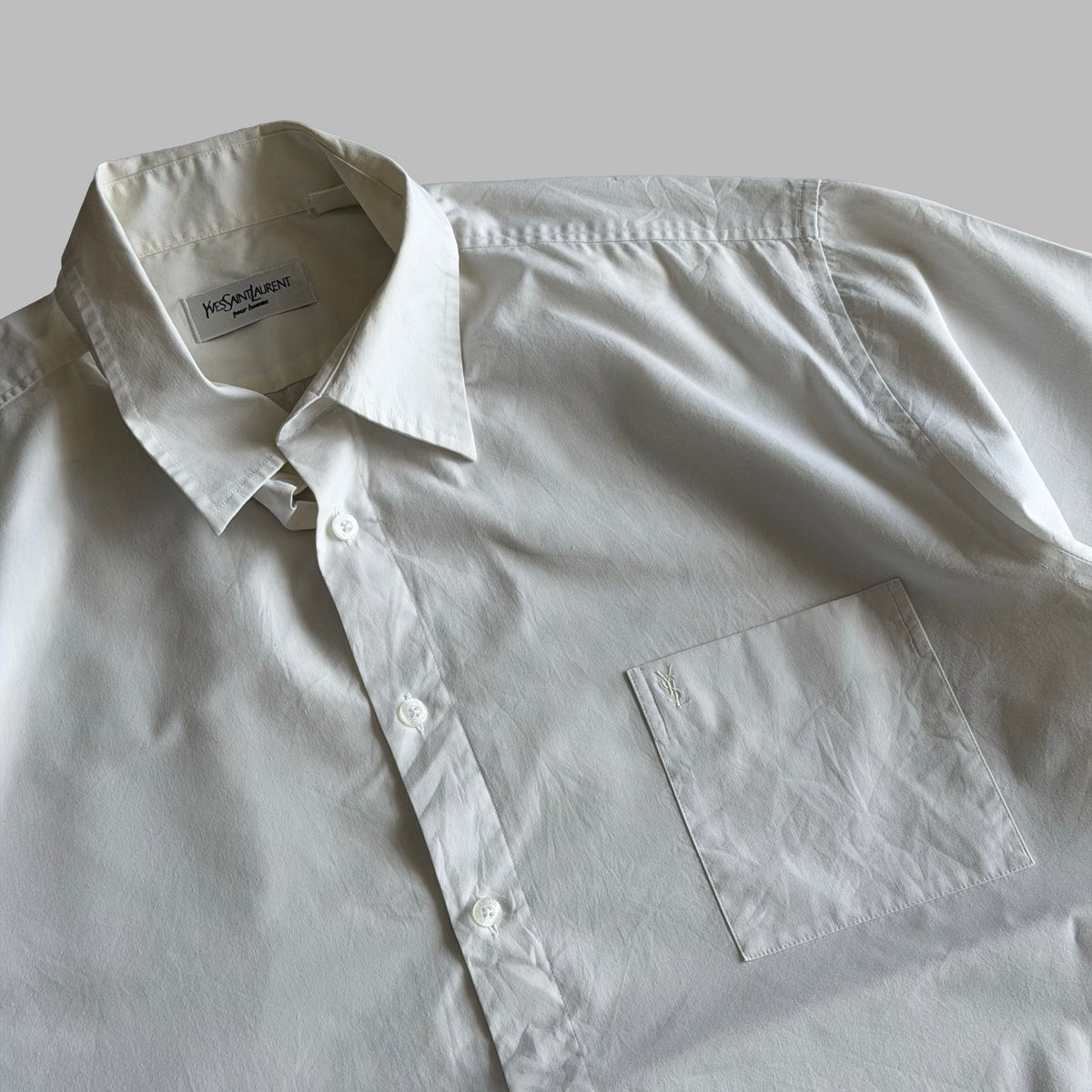 90s Yves Saint Laurent Lightweight Short Sleeve Button Up Shirt - L
