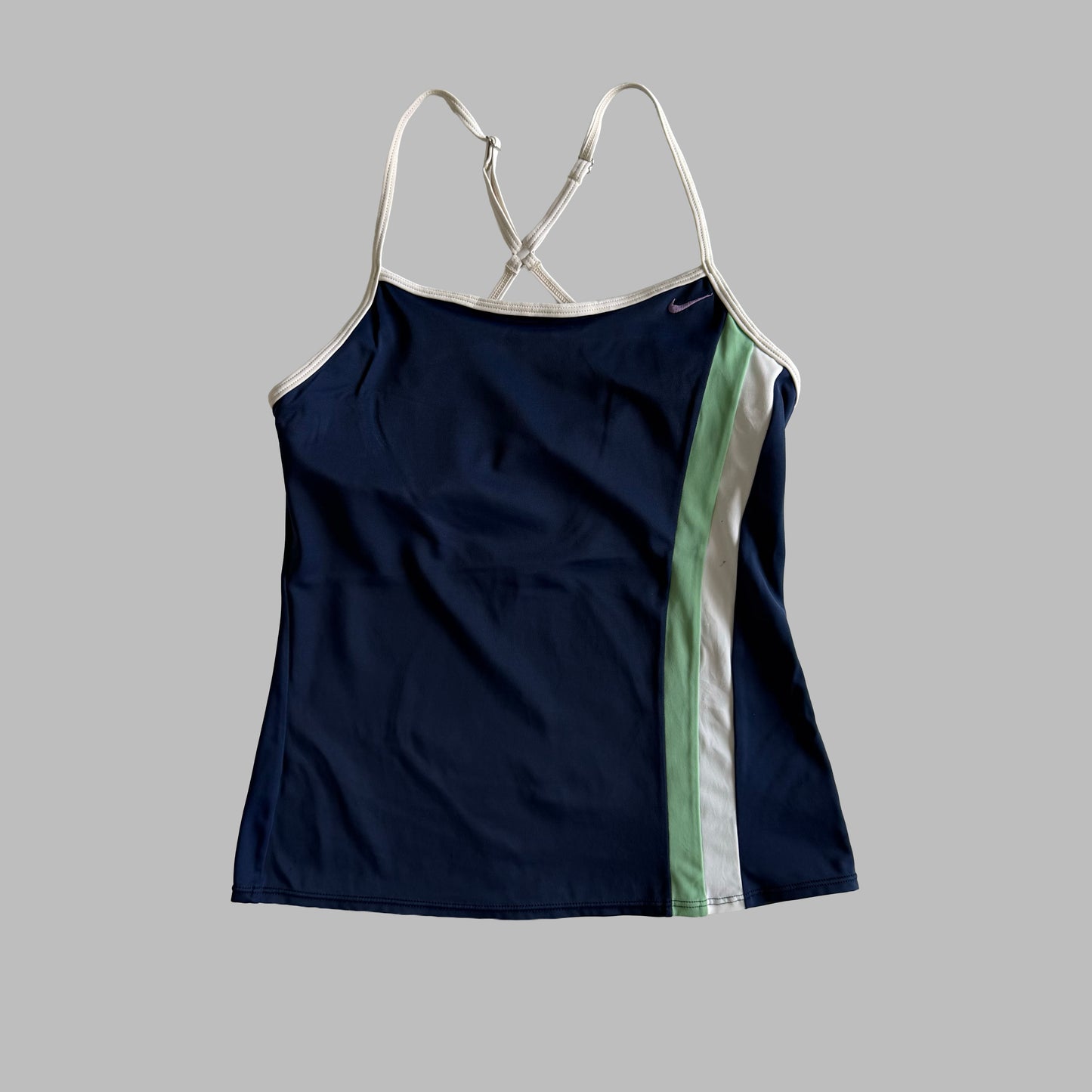 Y2K Nike Panelled Activewear Tank - M