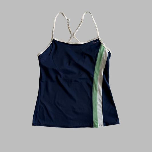 Y2K Nike Panelled Activewear Tank - M