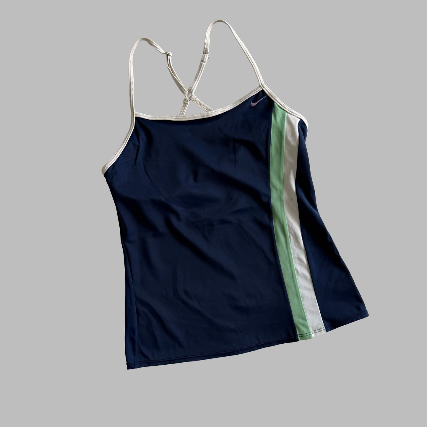 Y2K Nike Panelled Activewear Tank - M