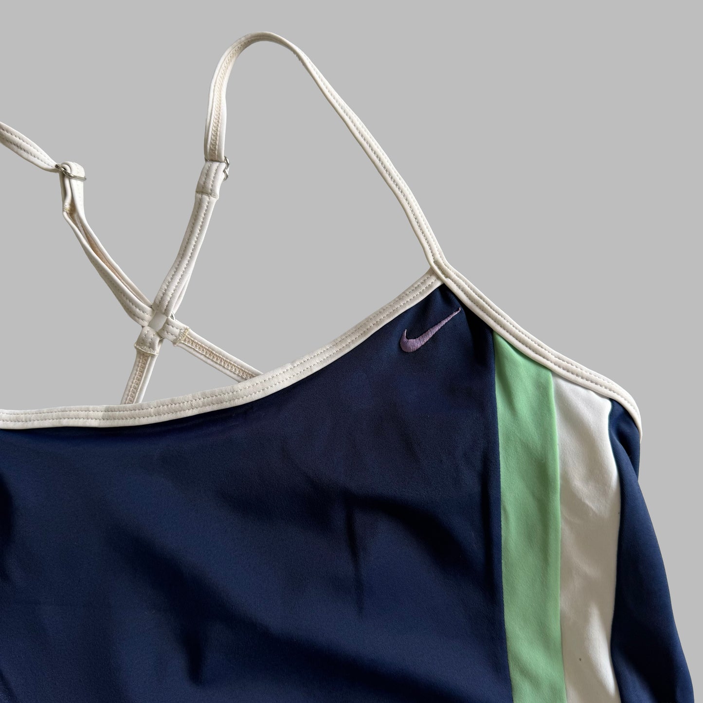Y2K Nike Panelled Activewear Tank - M