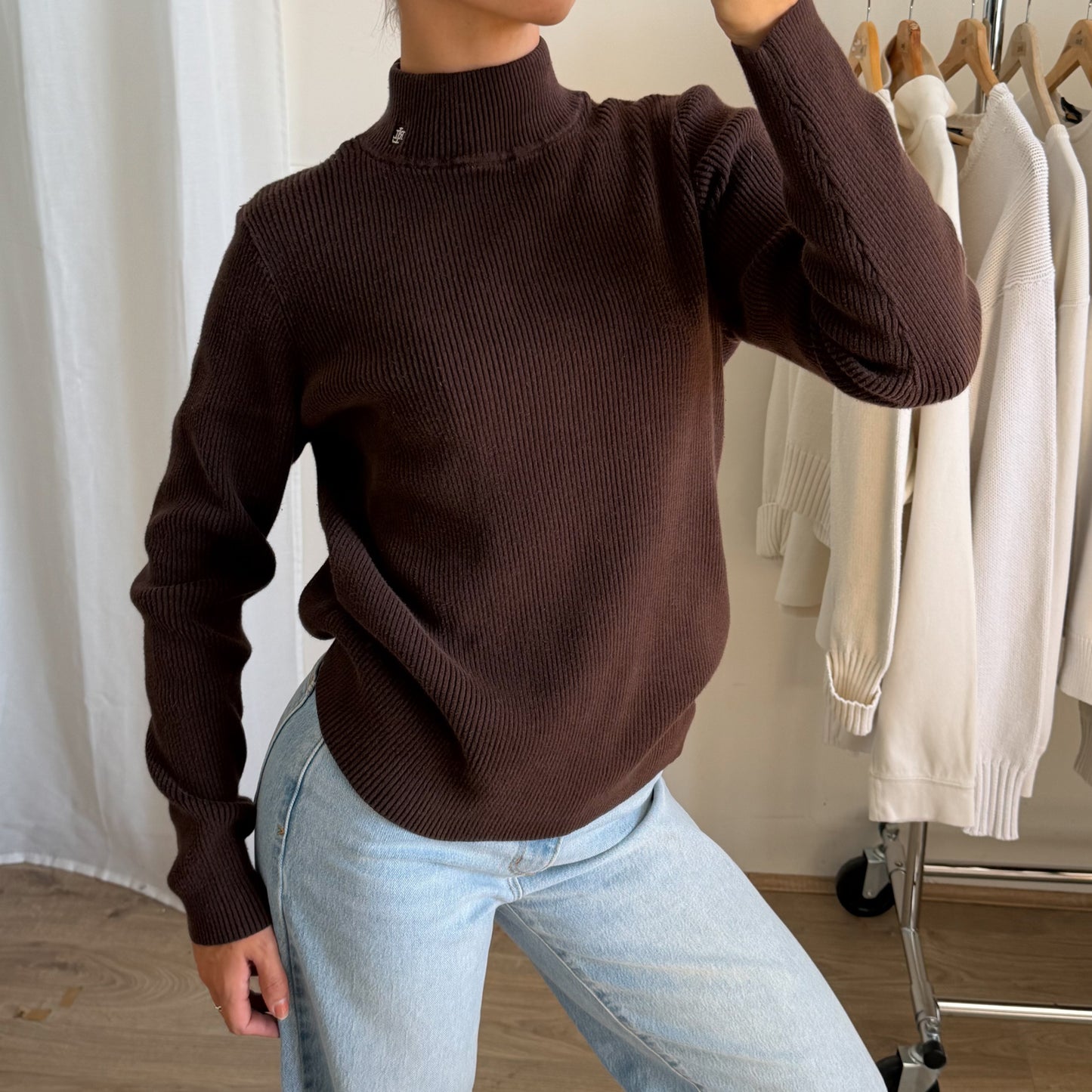 90s Ralph Lauren Ribbed Knit - Small