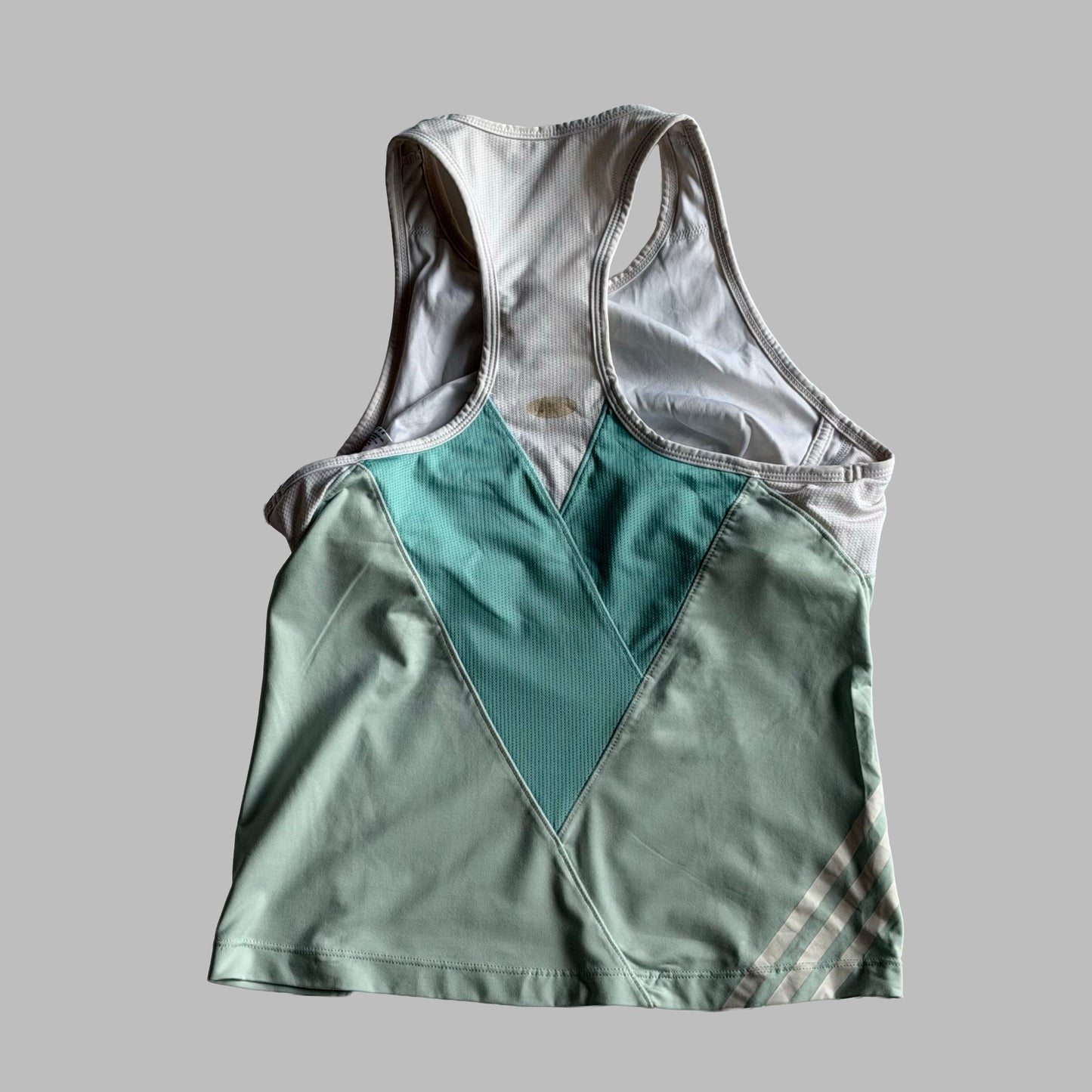 Y2K Adidas Panelled Activewear Tank - S