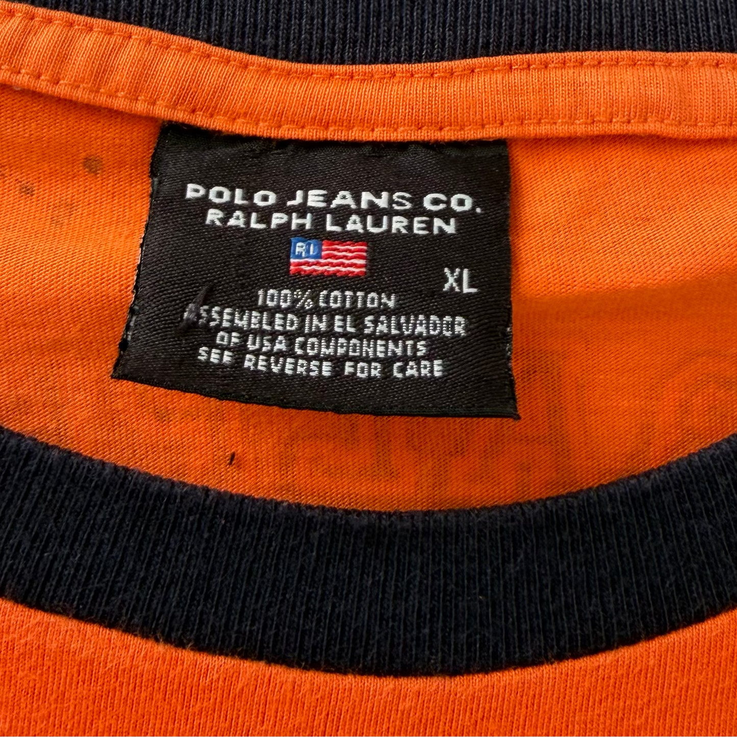 Y2K Ralph Lauren Polo Jeans Spell Out T-Shirt - XL