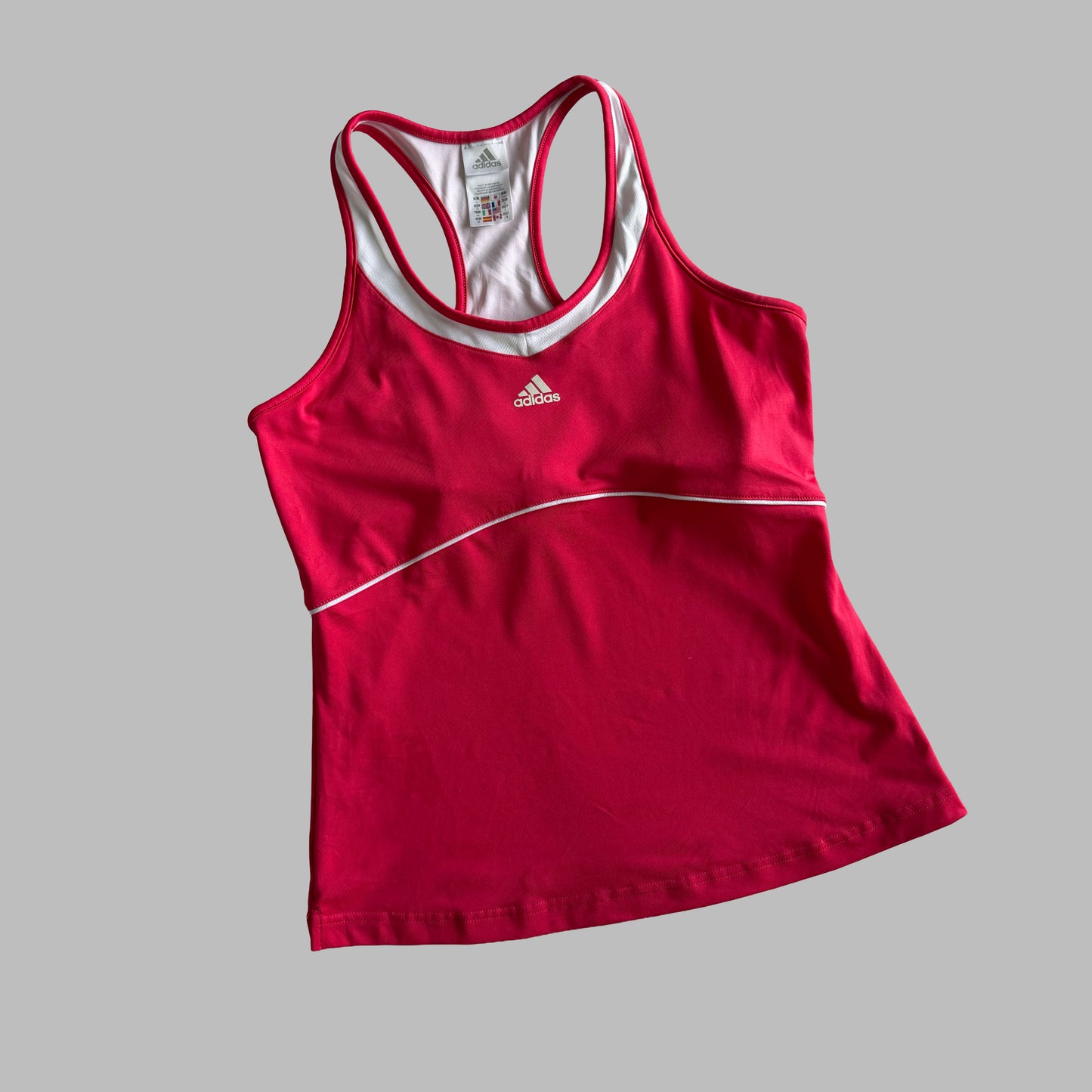 Y2K Adidas Racerback Activewear Tank - L