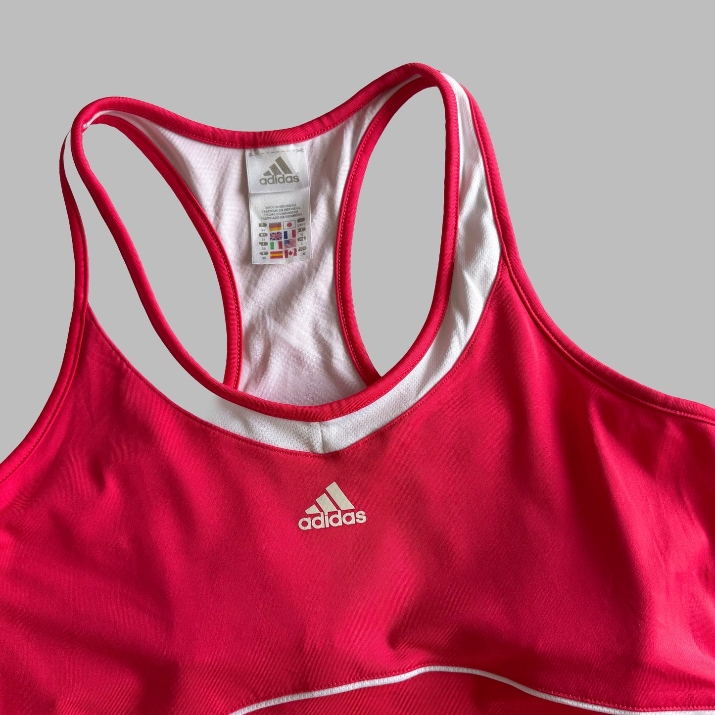 Y2K Adidas Racerback Activewear Tank - L