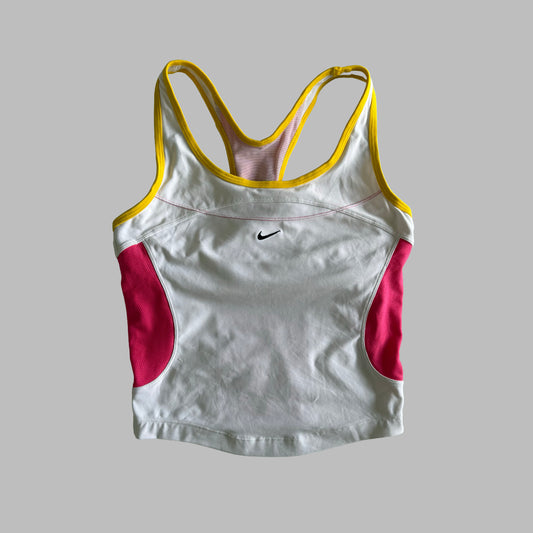 Y2K Nike Panelled Racer-back Tank - S