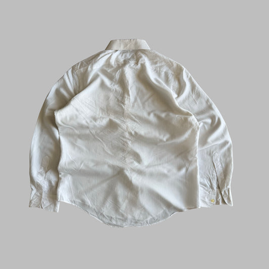 90s Yves Saint Laurent Monogram Button Up Shirt - M
